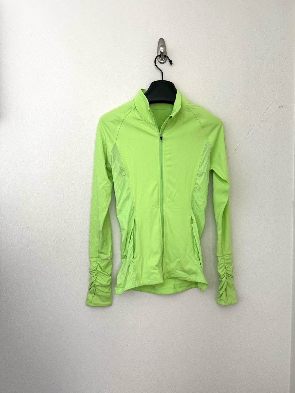 Victoria secret sport neon green zip up . Xs